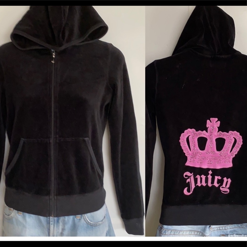 JUICY COUTURE VELOUR JACKETS WITH HOOODS